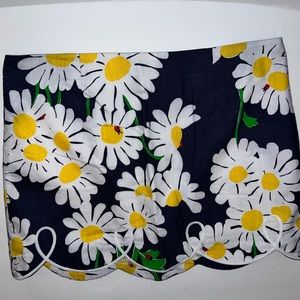 VINTAGE The Lilly 1960’s Lilly Pulitzer “Original”Floral Short Skirt W/Trim